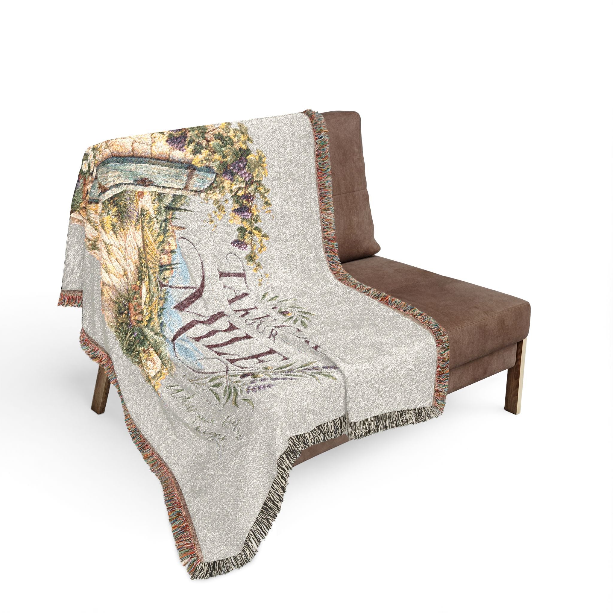 The Vineyard Covenant: Sarah’s Song — Woven Throw Blanket