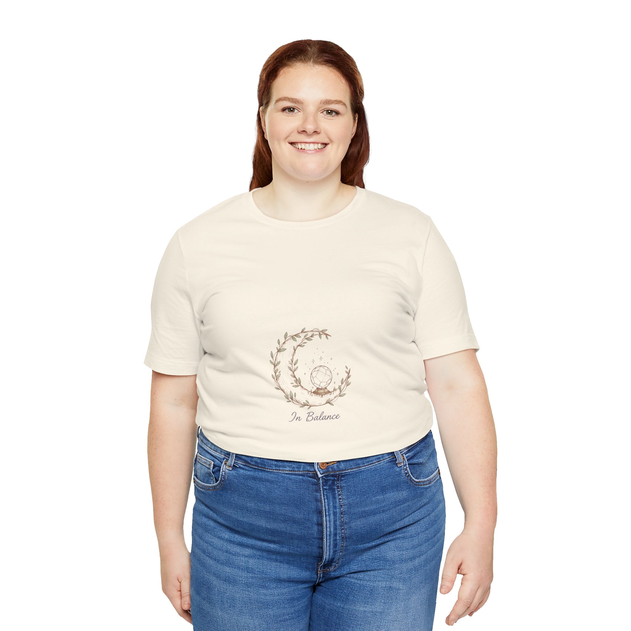 Cozy Peaceful Relaxed UnisexTee Shirt....In Balance With God;  Moonlit,