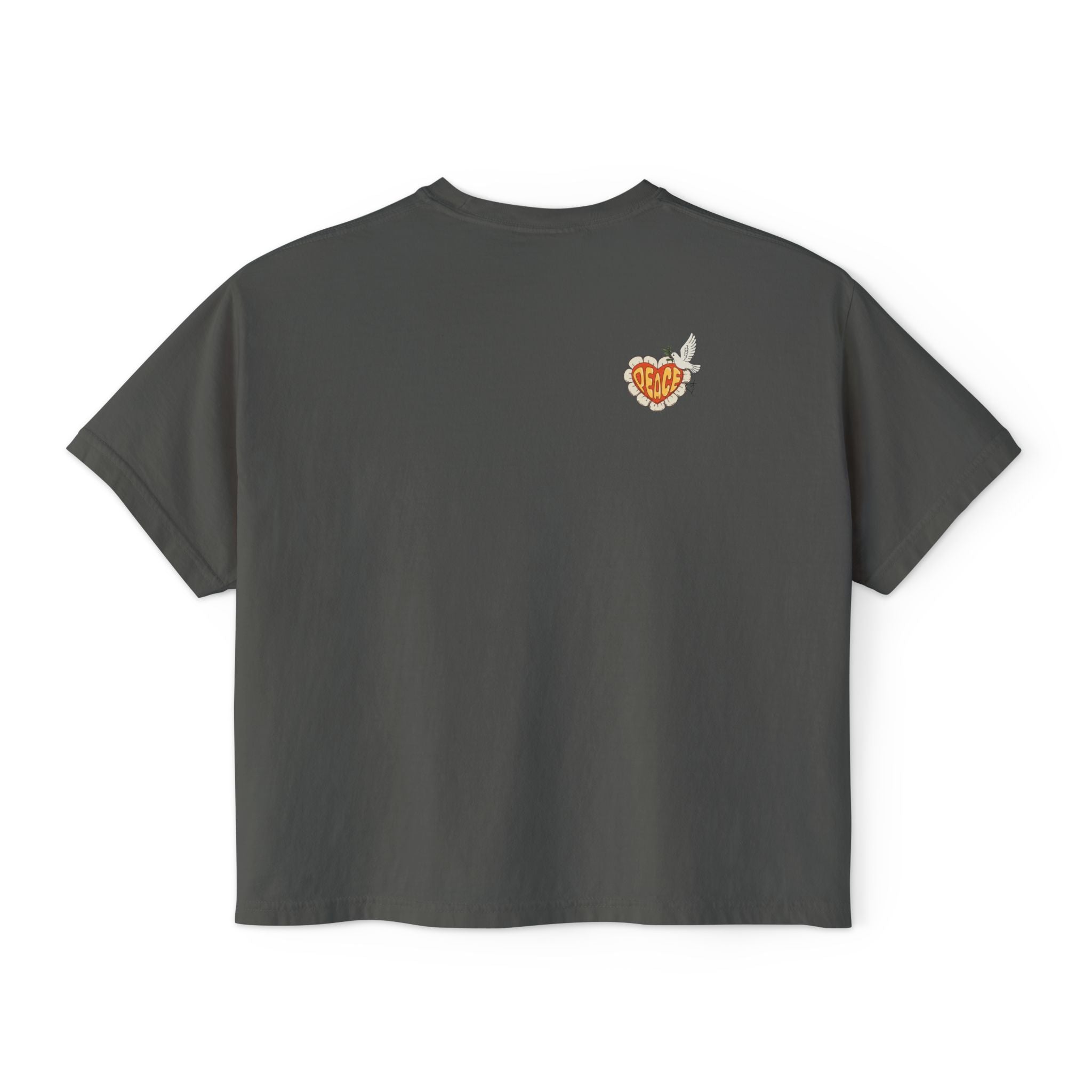 Adult Women's Boxy Tee:  Grove Out:  Peace and Love