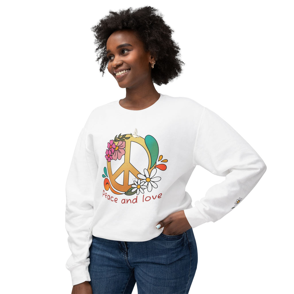Peace & Love 'My Peace I Give You' 70s Retro Crewneck Sweatshirt