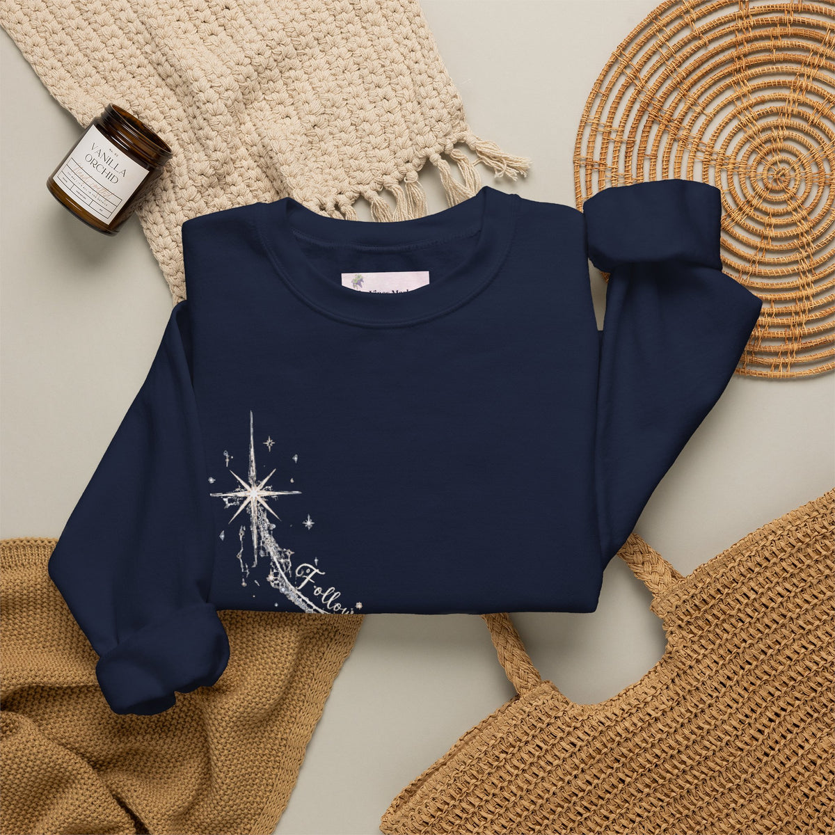 Follow Your Star | Women's Christmas Crewneck Sweatshirt