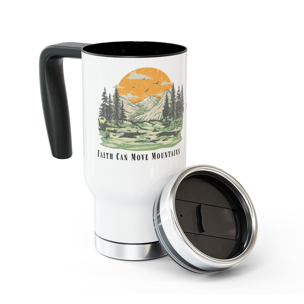 Faith Can Move Mountains | Christian Travel Mug