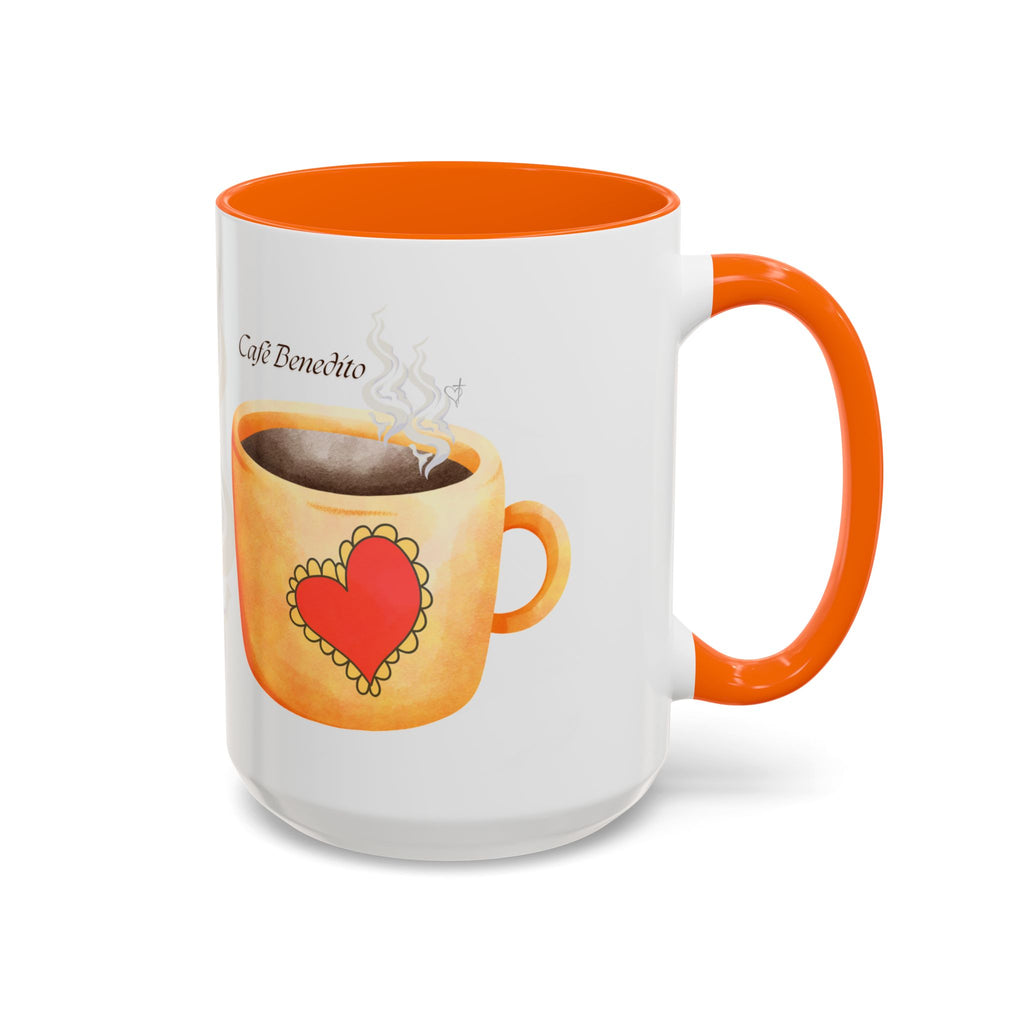 Café Bendito | Spanish Blessed Sunshine Coffee Mug –Morning Grace in Every Sip (11, 15oz)