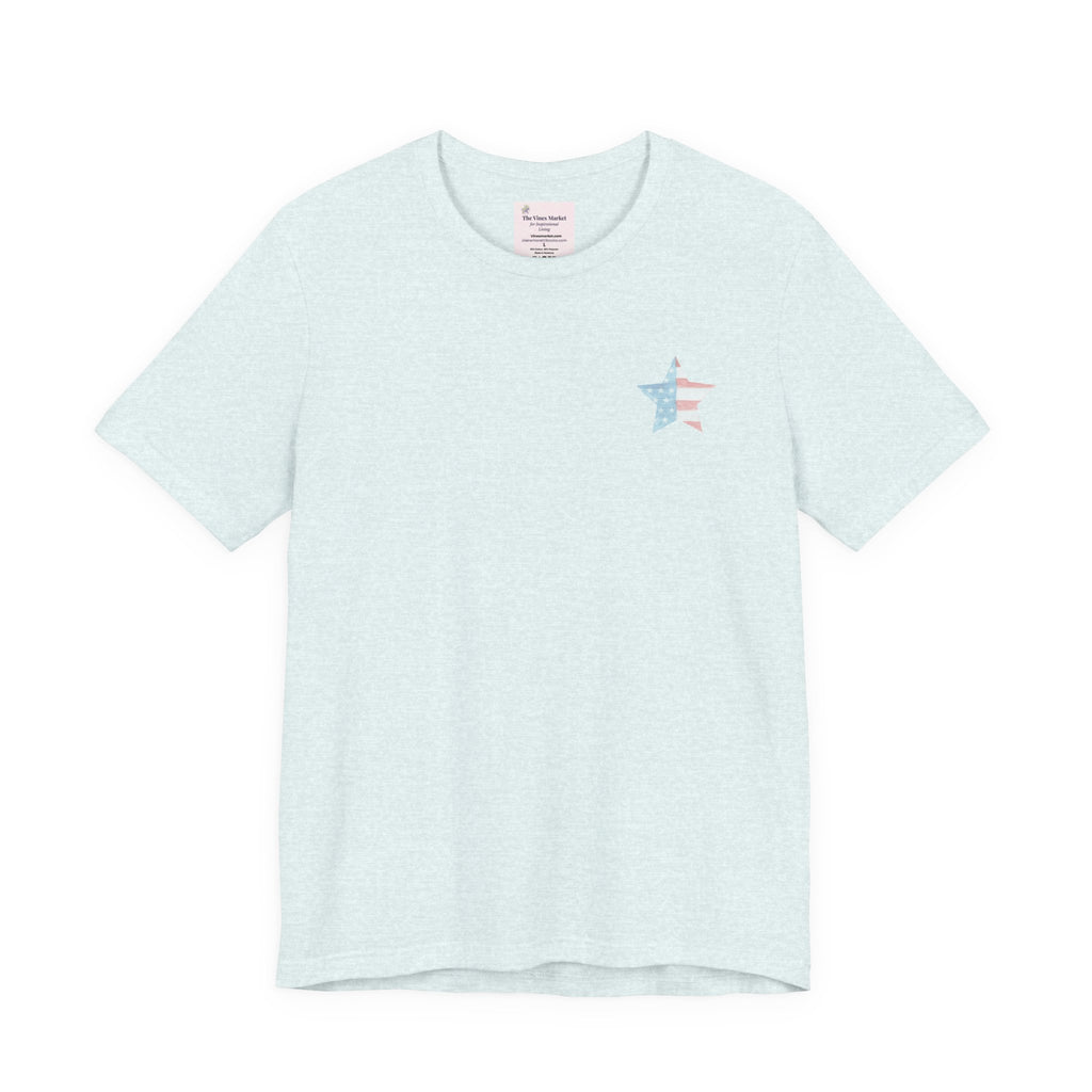 Under God | Soft Watercolor Star & Rose Women's Relaxed Tee