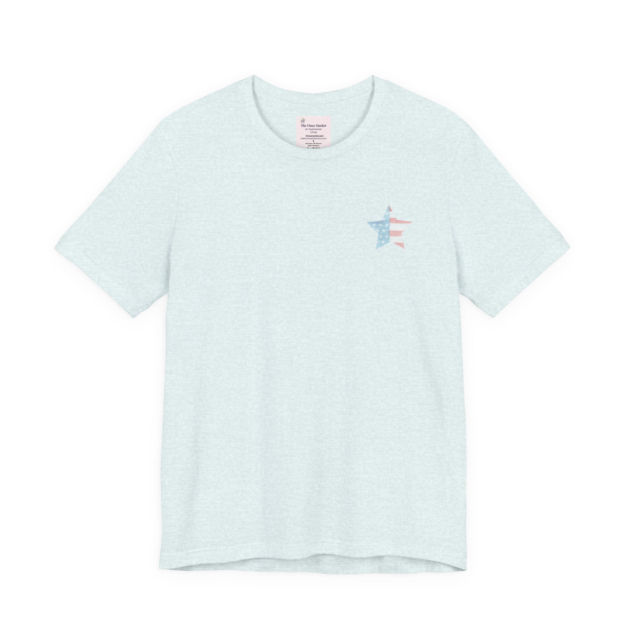 Under God | Soft Watercolor Star & Rose Women's Relaxed Tee