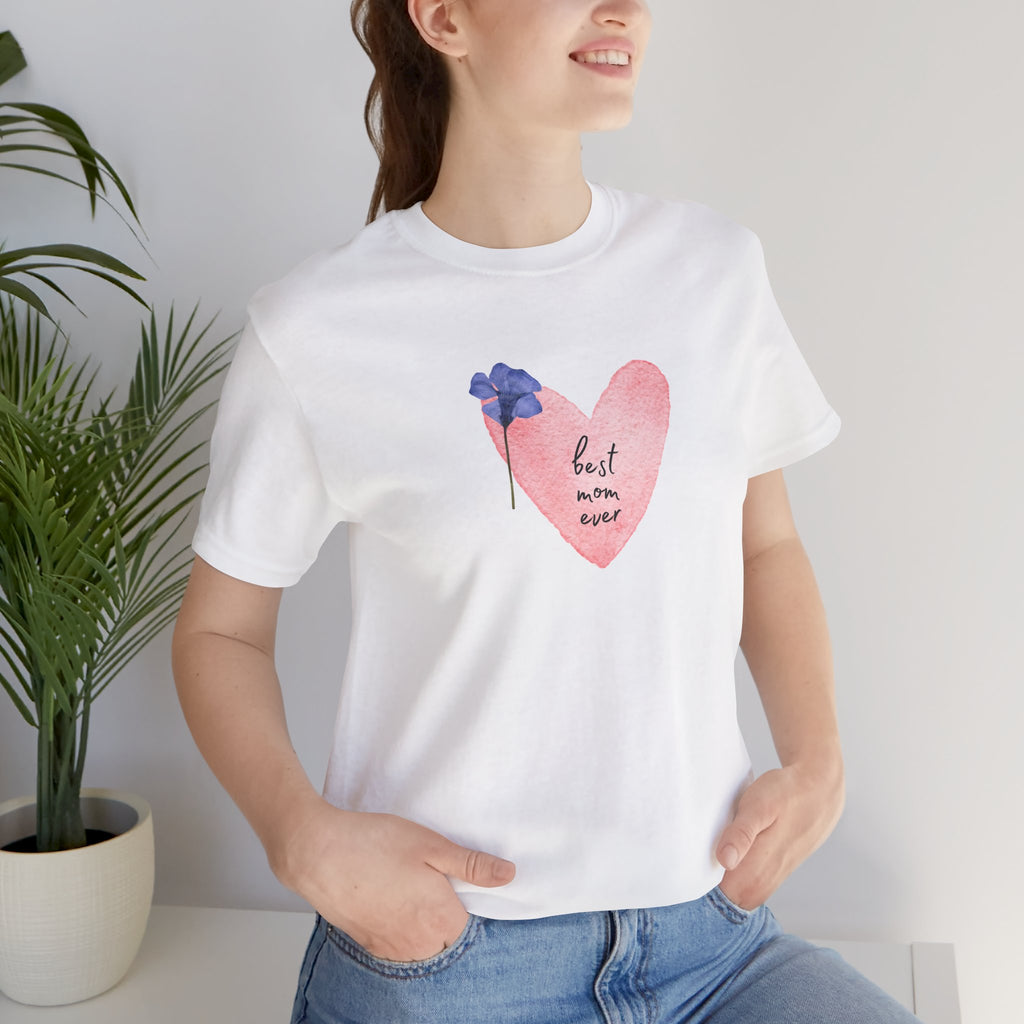 Best Mom Ever Watercolor Adult Female Tee