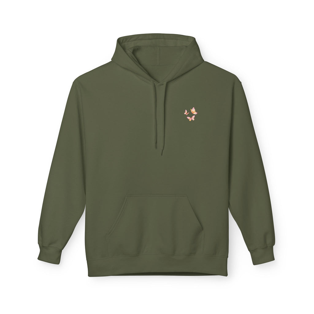 Adult Female Lightweight Soft Fleece Style Hoodie With Pockets:  "I am With You"  (Isaiah 41:10)