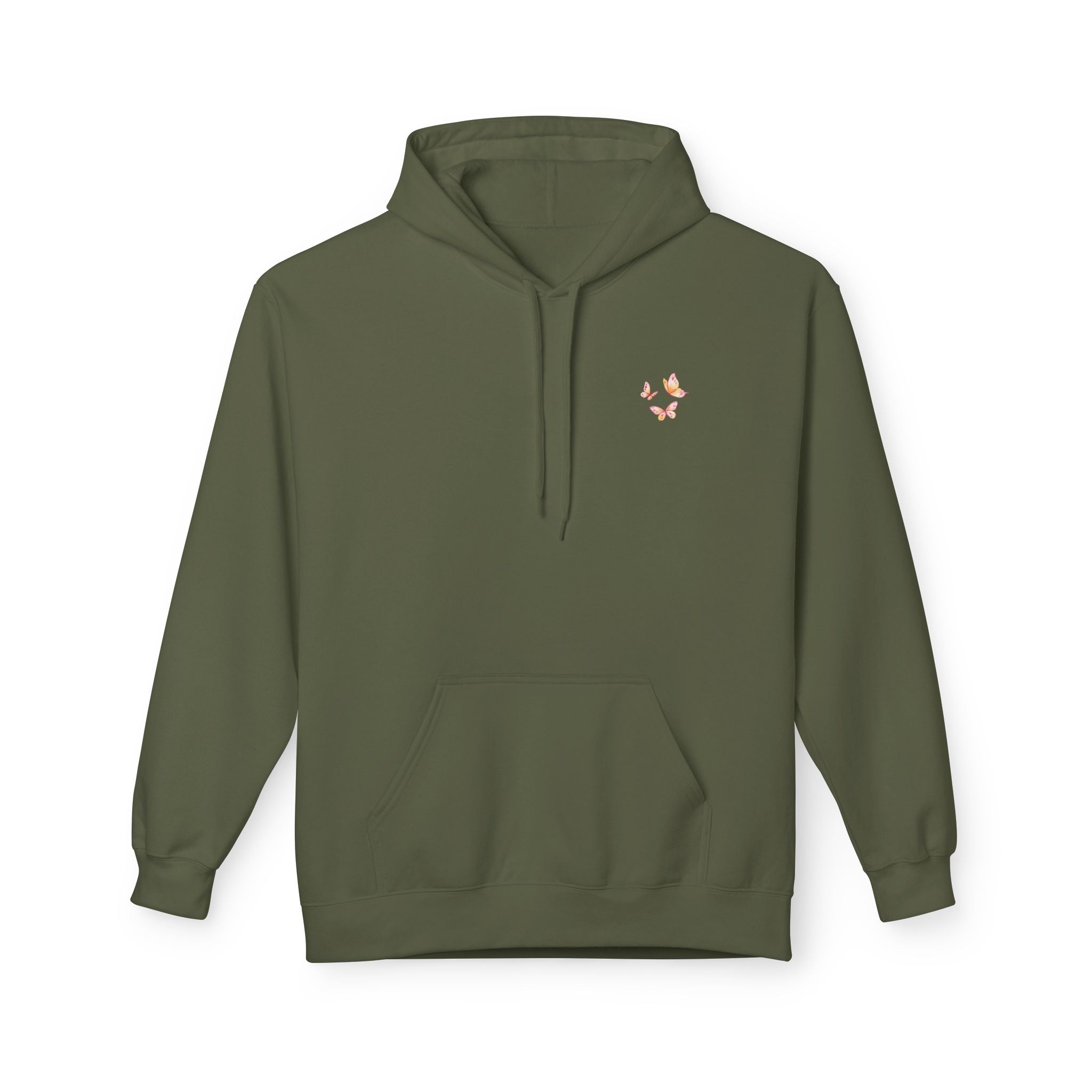 Adult Female Lightweight Soft Fleece Style Hoodie With Pockets:  "I am With You"  (Isaiah 41:10)