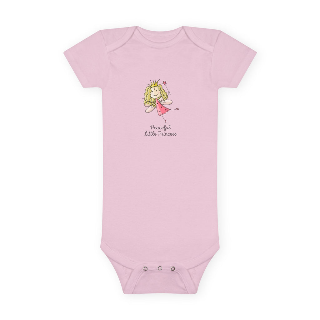 Peaceful Little Princess Baby Girl Onesie – Soft Cotton Body Suit Gentle Baby Gift