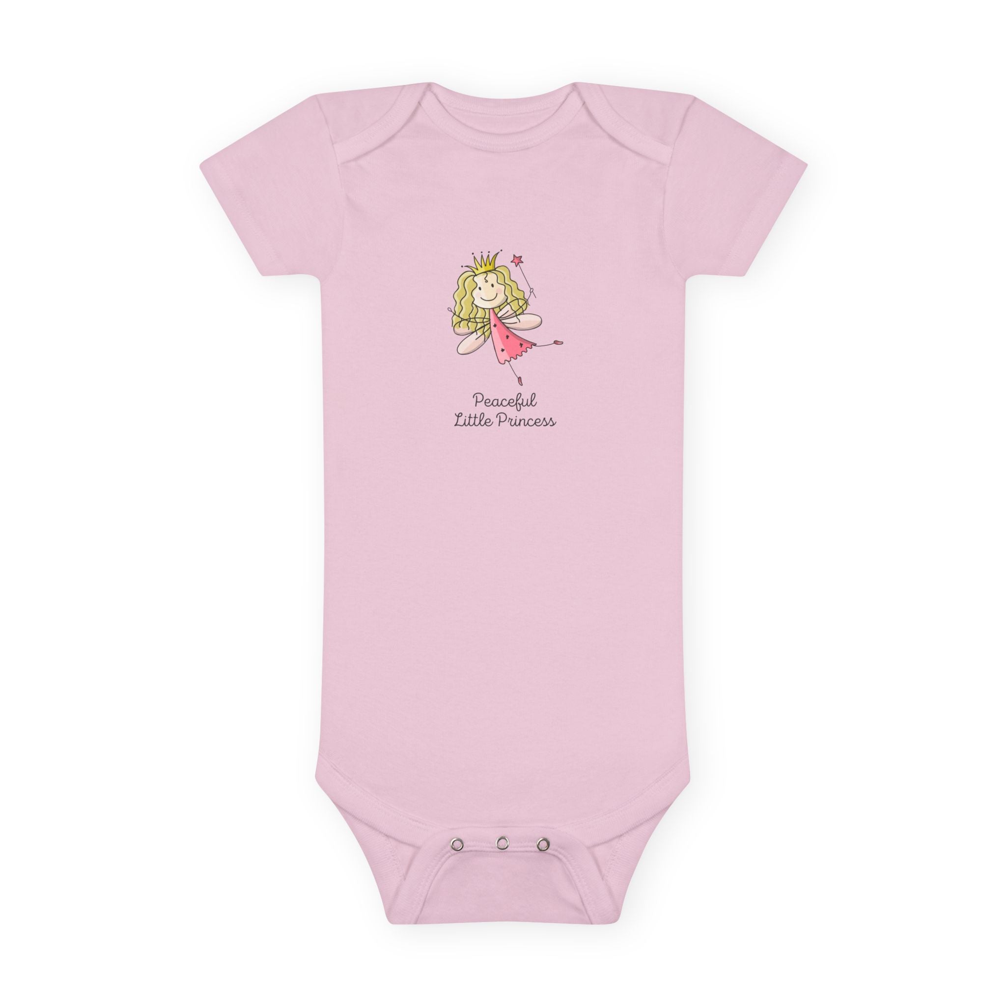 Peaceful Little Princess Baby Girl Onesie – Soft Cotton Body Suit Gentle Baby Gift