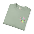 Signature Peace & Love Floral T-Shirt — Pastel Peace Sign Graphic