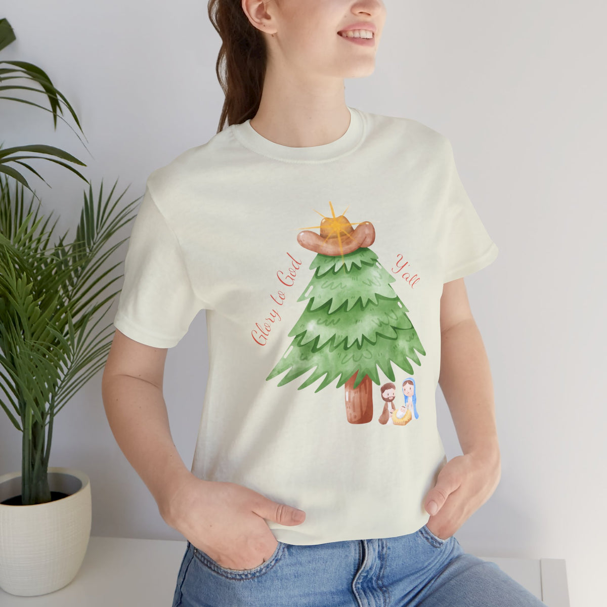 Glory to God Y'all | Women's Faith-Forward Cotton Tee