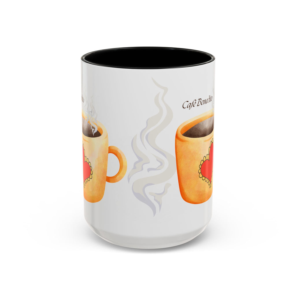Café Bendito | Spanish Blessed Sunshine Coffee Mug –Morning Grace in Every Sip (11, 15oz)