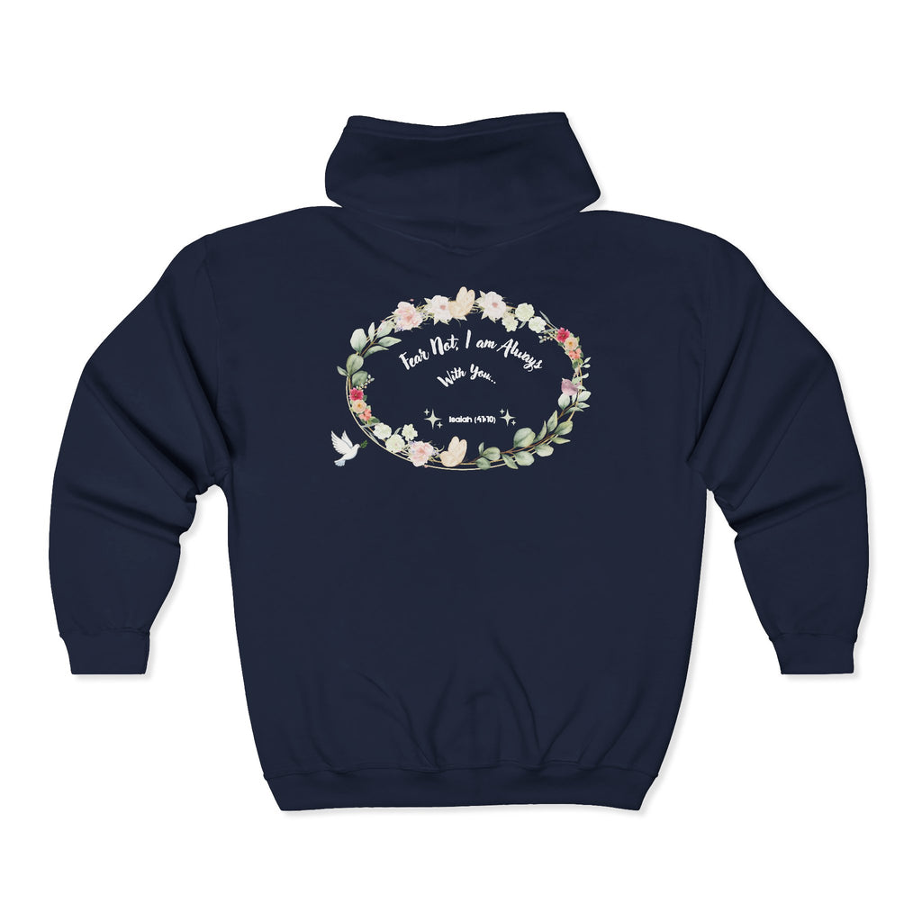 Women's "Fear Not" Heavy Blend™ Full Zip Hooded Sweatshirt