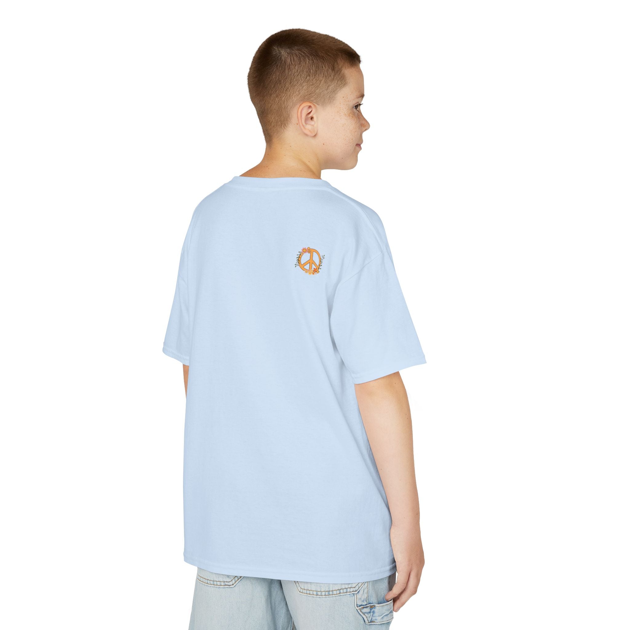Kids Unisex Tee:  Peace and Love