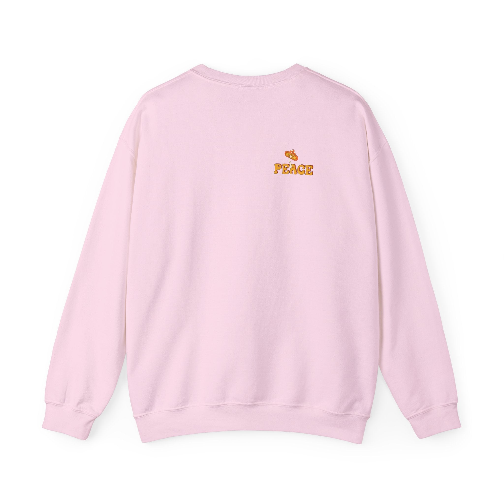 Peace Butterfly Crewneck Sweatshirt — Retro Floral Graphic Pullover