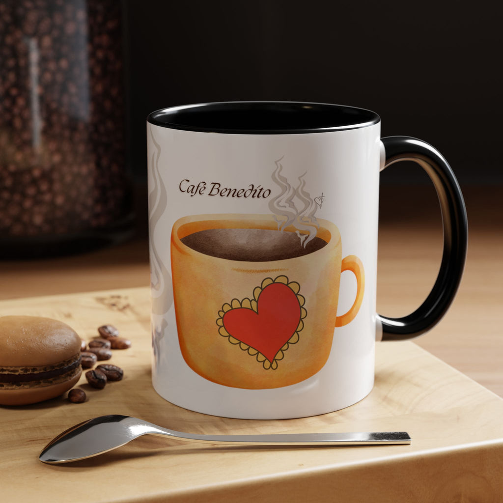 Café Bendito | Spanish Blessed Sunshine Coffee Mug –Morning Grace in Every Sip (11, 15oz)