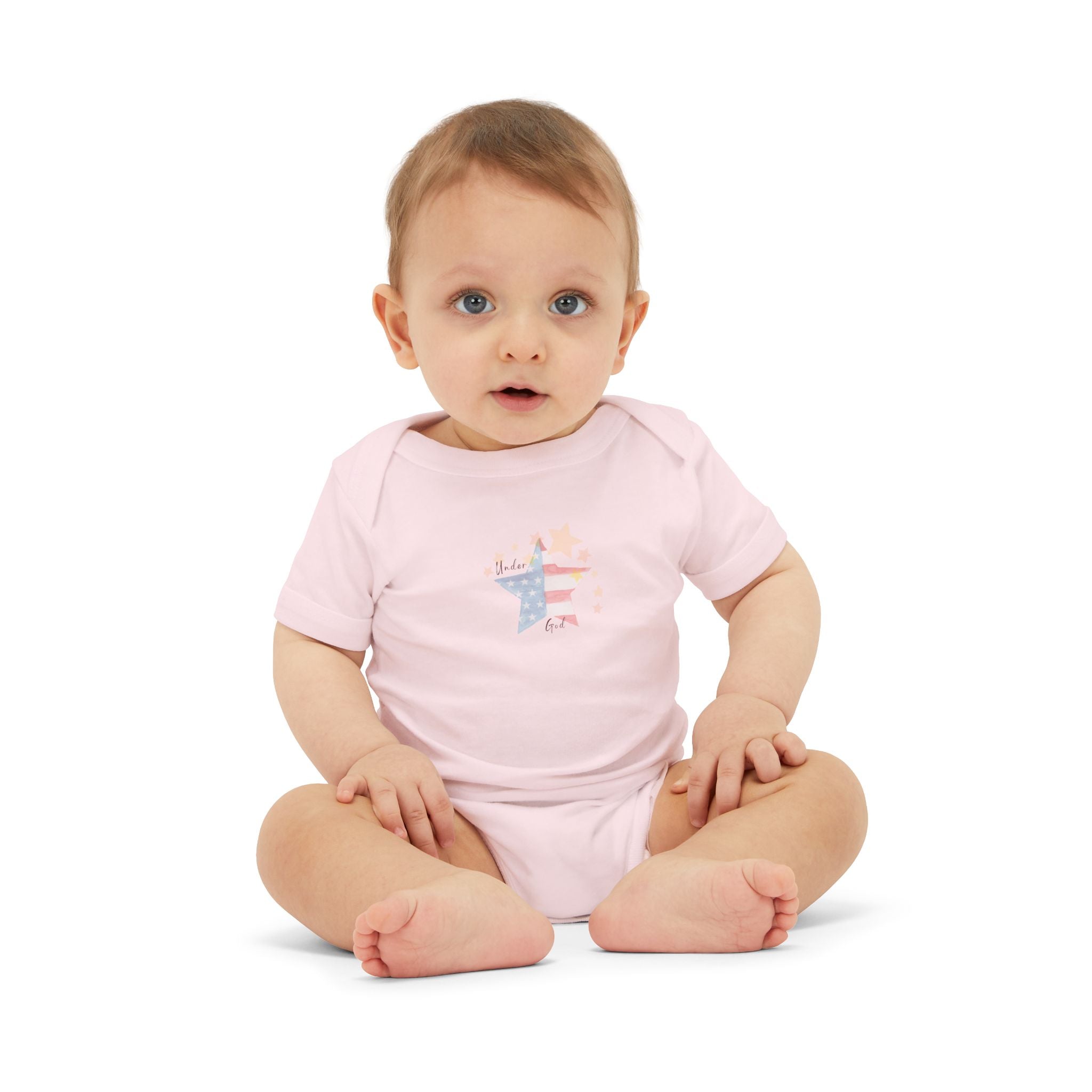 Under God | Watercolor Star Baby Onesie  Infant Unisex Jersey One Piece