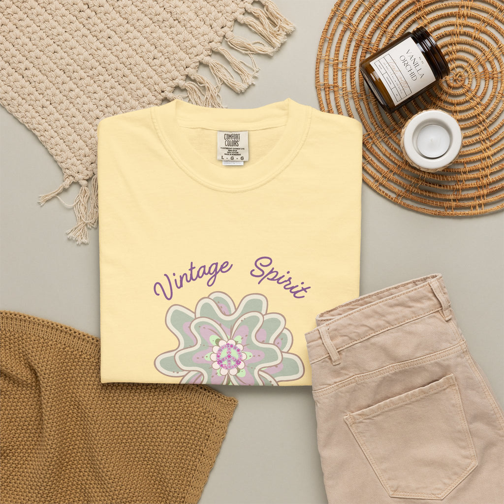 Peace and Love Vintage Spirit Floral T-Shirt -- For Her