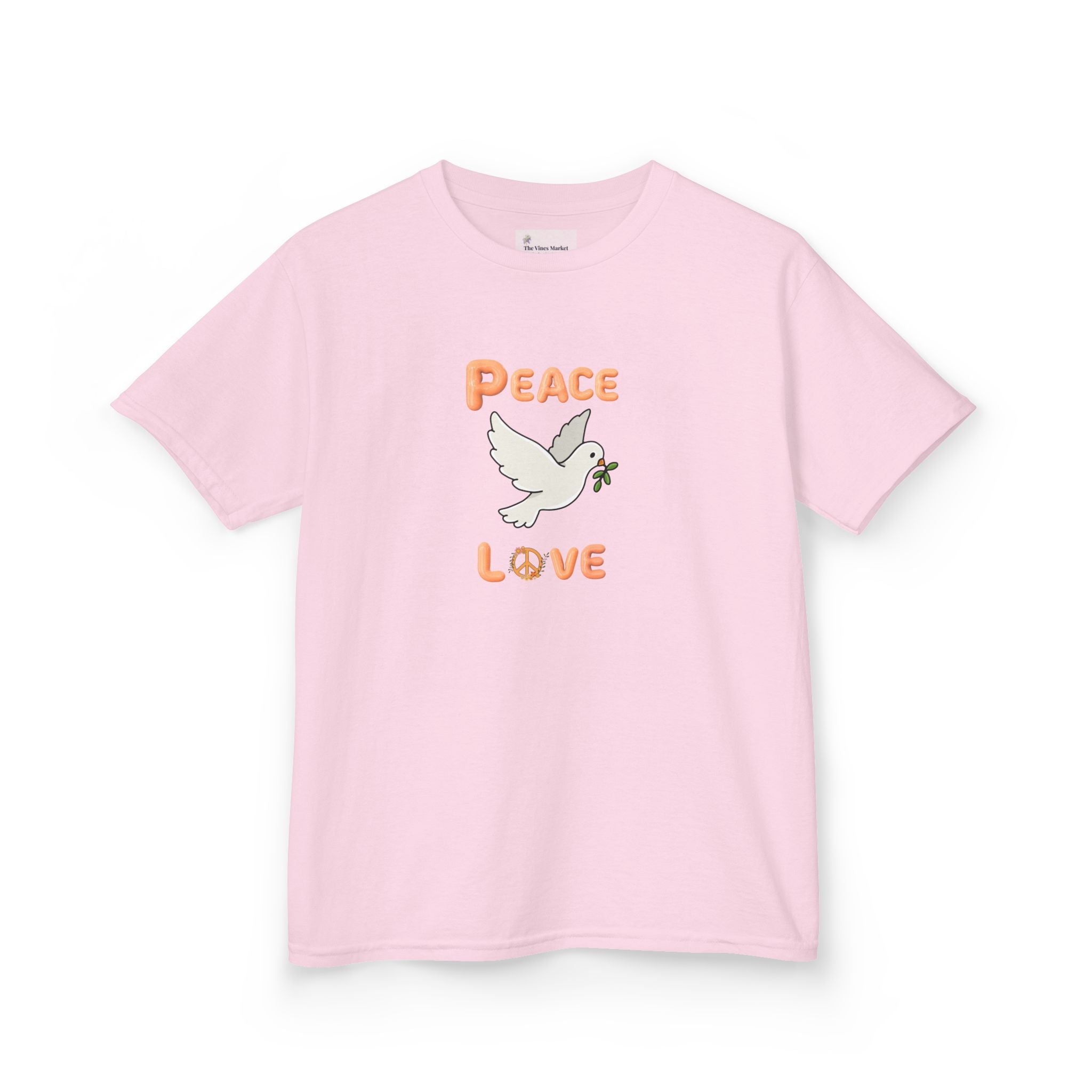 Kids Unisex Tee:  Peace and Love