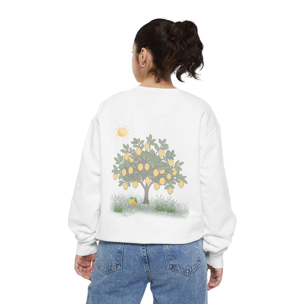 Nourish My Soul | Lemon Tree Comfort Colors Crewneck Sweatshirt – Faith & Soul Care Adult Female