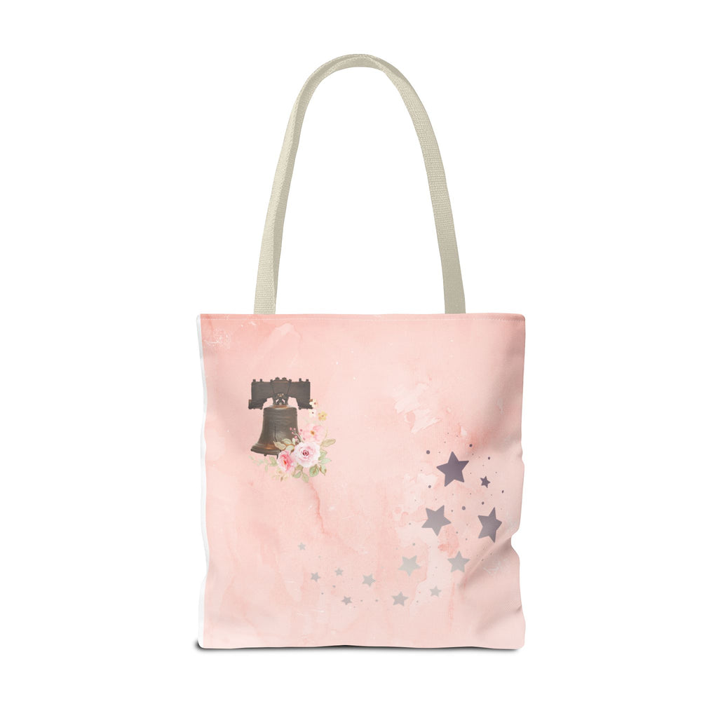 Under God | Watercolor Flag & Roses Tote Bag