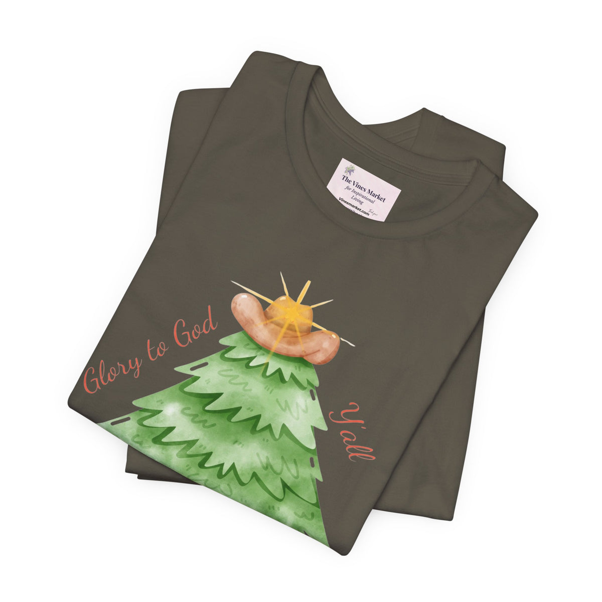 Glory to God Y'all | Women's Faith-Forward Cotton Tee