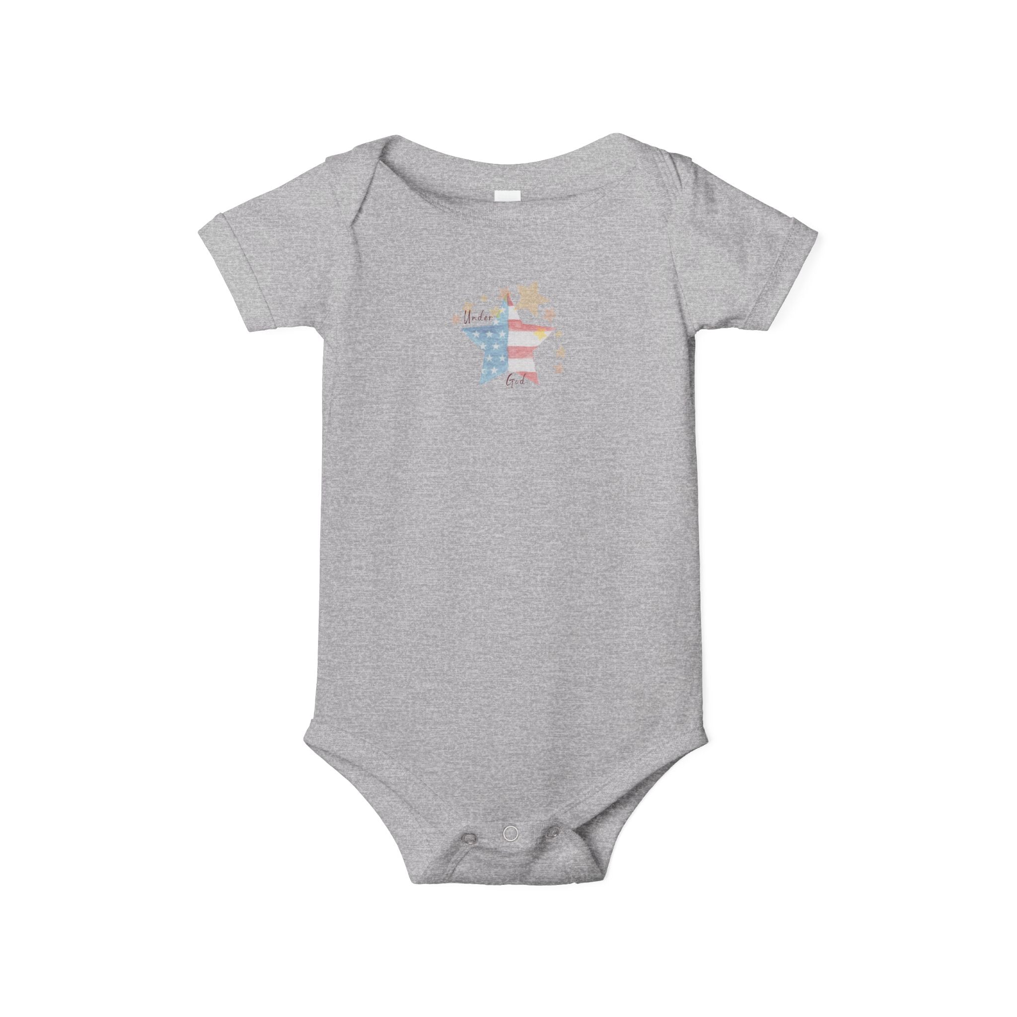 Under God | Watercolor Star Baby Onesie  Infant Unisex Jersey One Piece