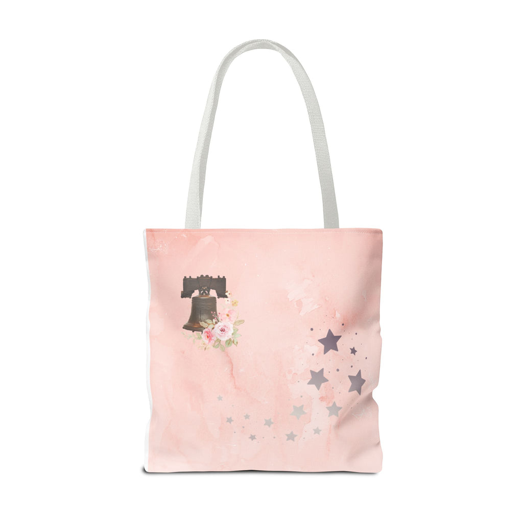 Under God | Watercolor Flag & Roses Tote Bag