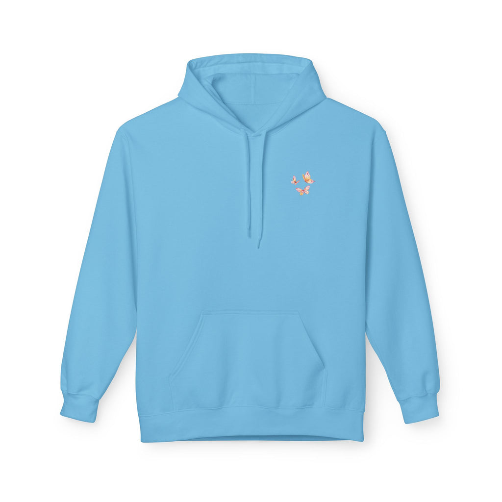 Adult Female Lightweight Soft Fleece Style Hoodie With Pockets:  "I am With You"  (Isaiah 41:10)