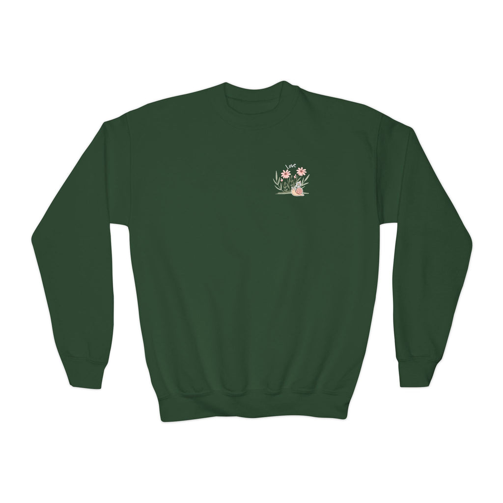 Youth Female Retro Crewneck Sweatshirt:  All You Need is Love
