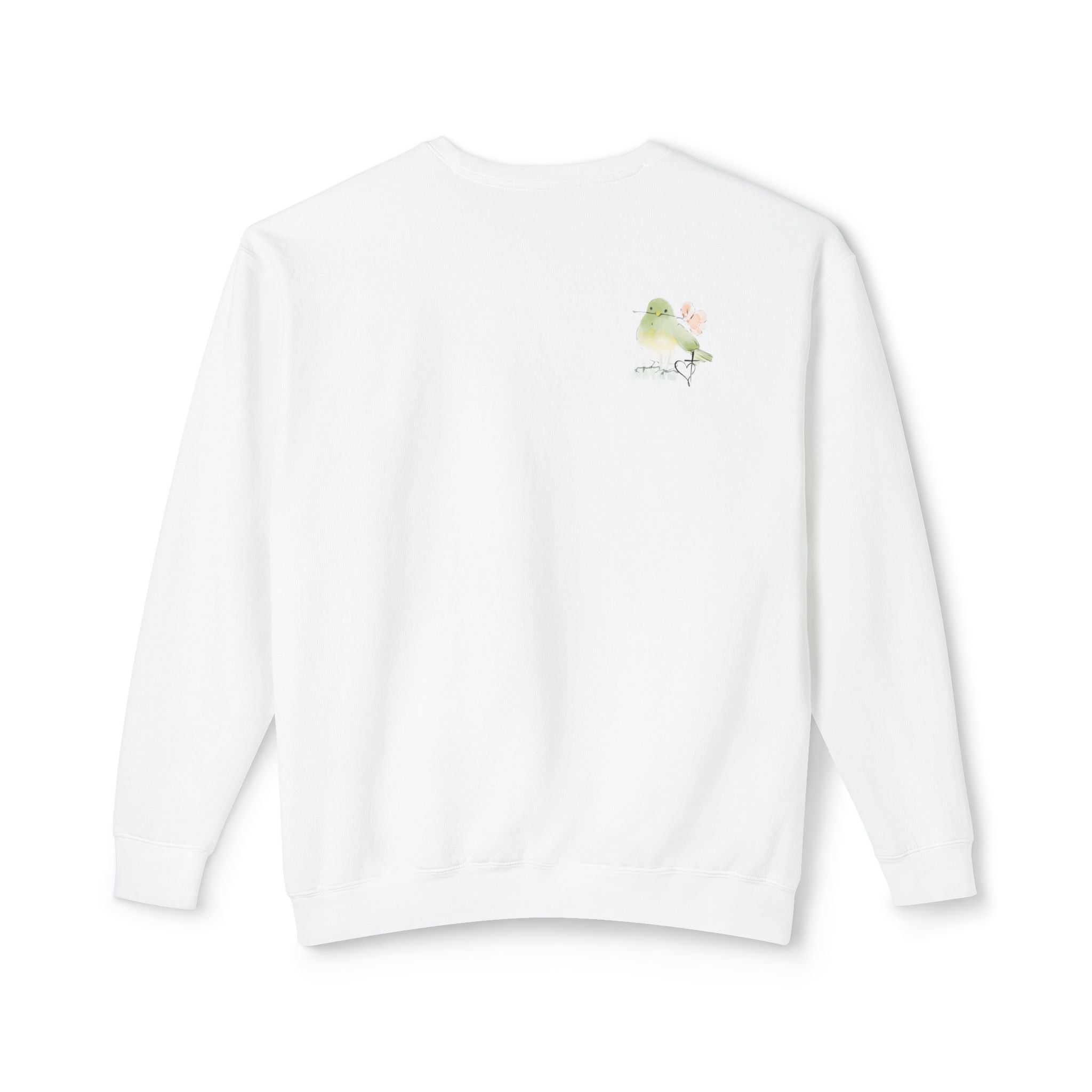 Female Adult Lightweight Crewneck Sweatshirt: Mom… Forever – Nurturing Floral