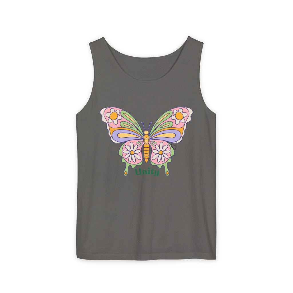 Soft Garment-Dyed Tank Top for Her:  Unity Heals