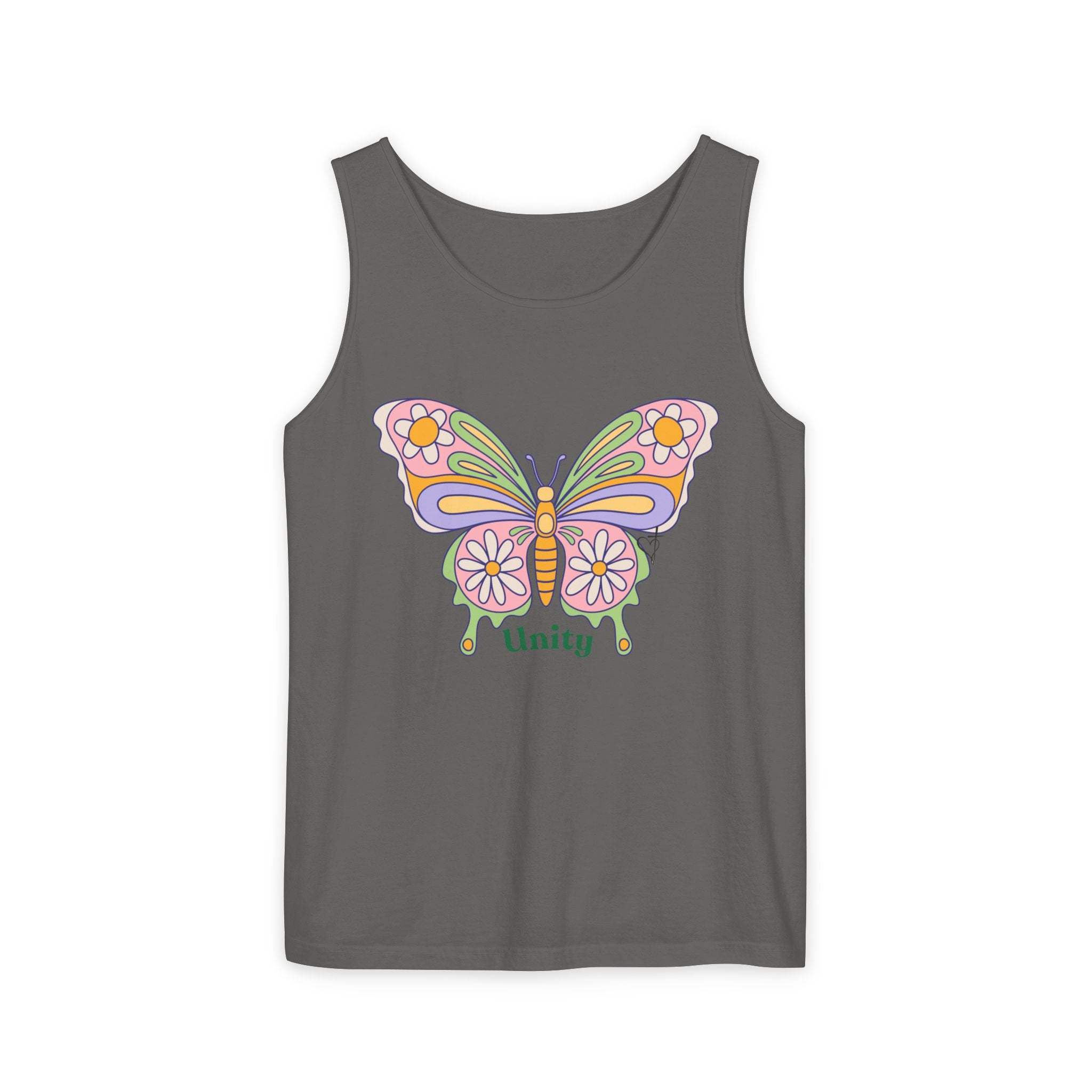 Soft Garment-Dyed Tank Top for Her:  Unity Heals