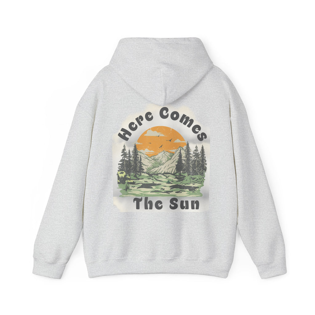 Here Comes The Sun — Unisex Retro Nature Graphic Hoodie