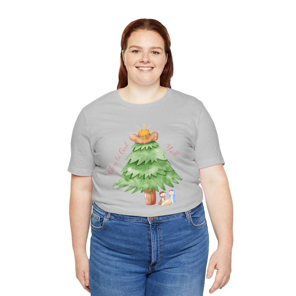 Glory to God Y'all | Women's Faith-Forward Cotton Tee