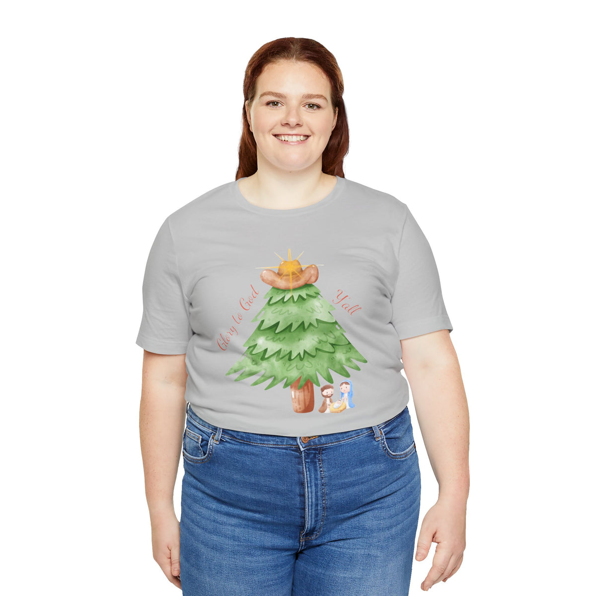 Glory to God Y'all | Women's Faith-Forward Cotton Tee