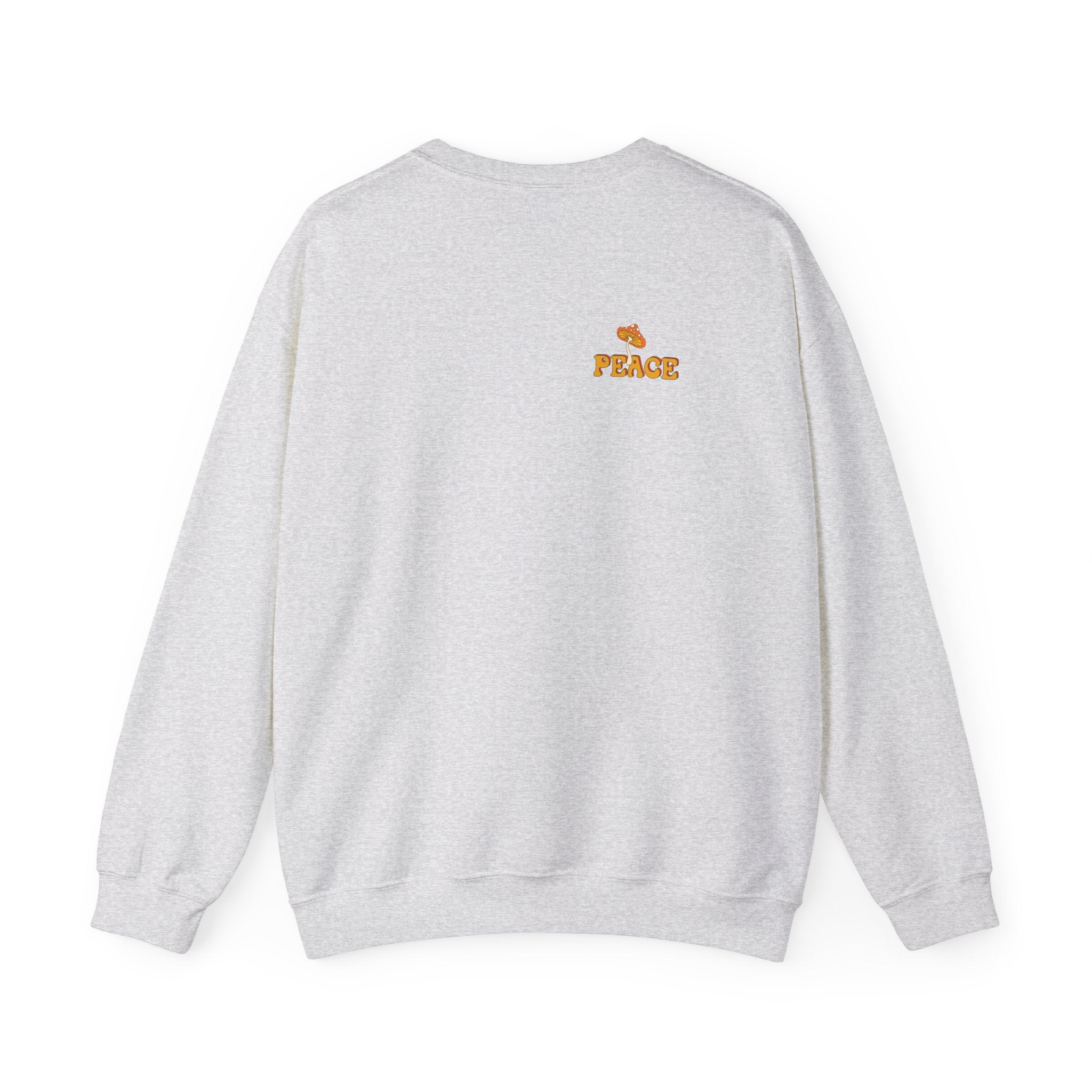Peace Butterfly Crewneck Sweatshirt — Retro Floral Graphic Pullover