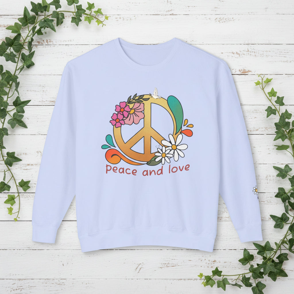 Peace & Love 'My Peace I Give You' 70s Retro Crewneck Sweatshirt