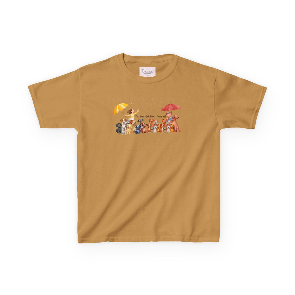 The Lord God Made Them All Kids' RelaxedTee – Unisex Pups & Joy Cotton™ Tee