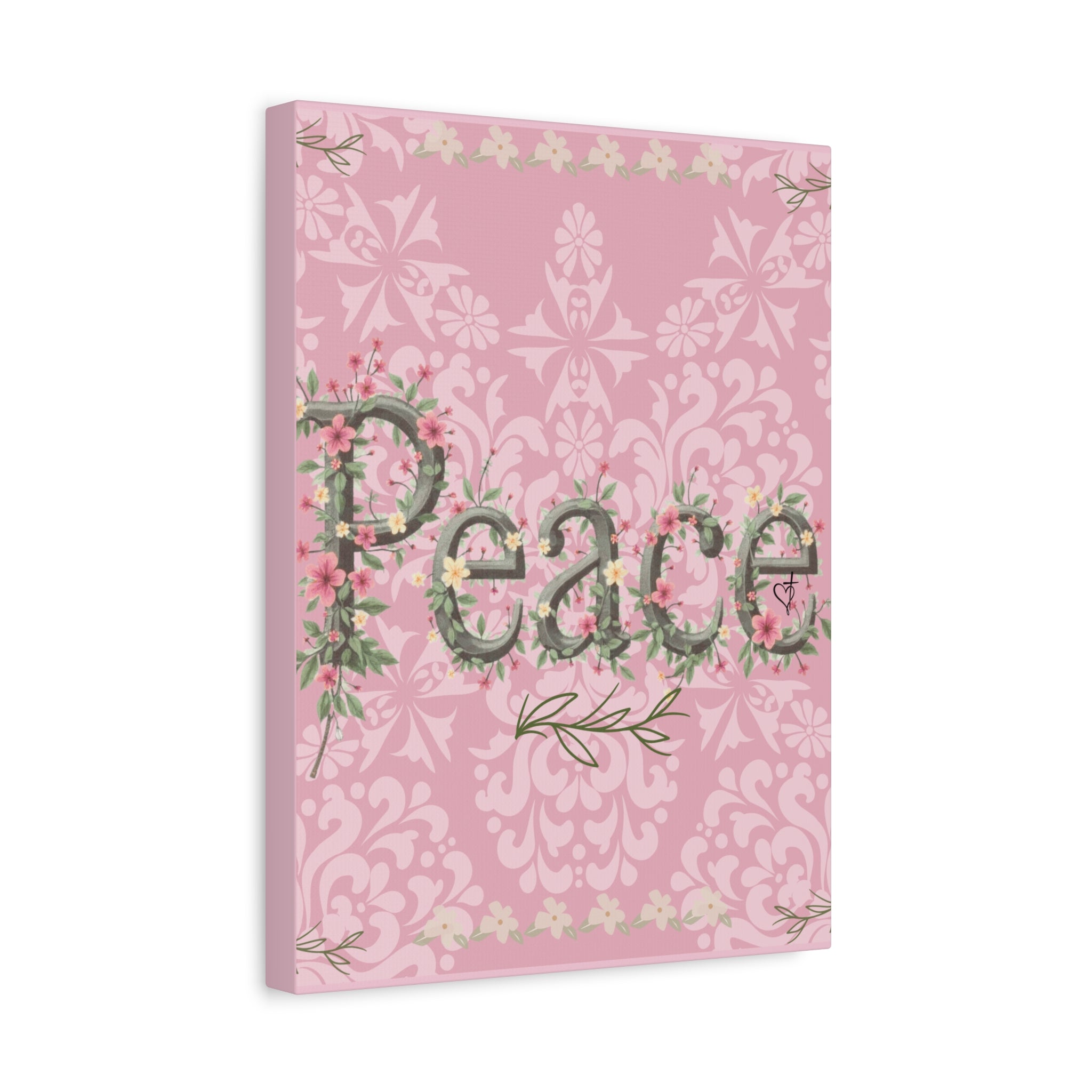 Canvas Art "Peace" Damask