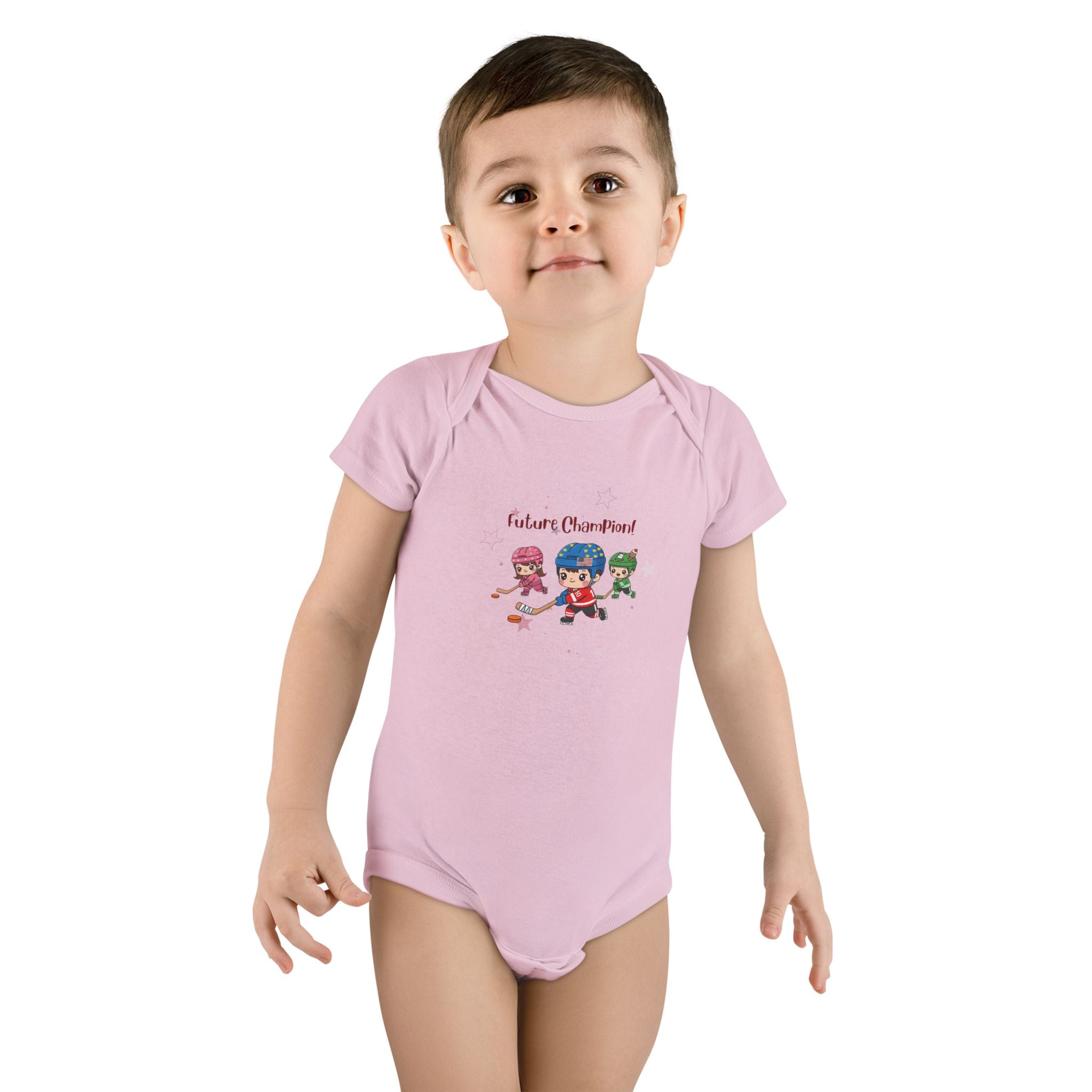 Future Champions Baby Onesie – Hockey Stars & Dreams – Unisex Baby Bodysuit