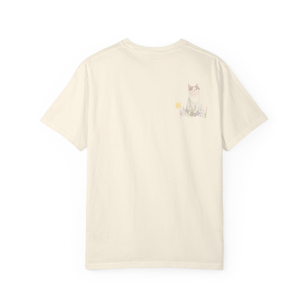 Adult Female Books, Kitties & Coffee Relaxed Tee;  A Blessed Life