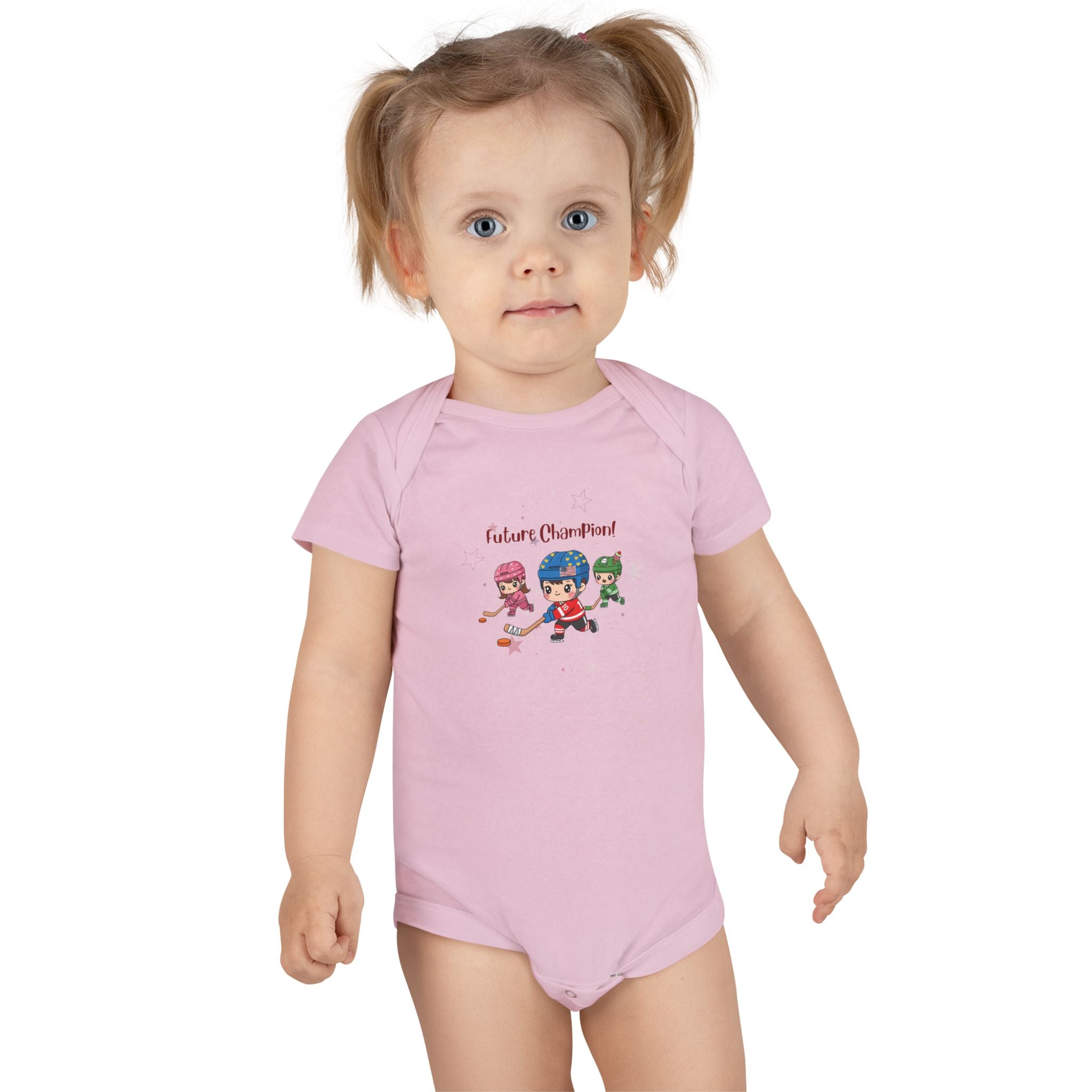 Future Champions Baby Onesie – Hockey Stars & Dreams – Unisex Baby Bodysuit