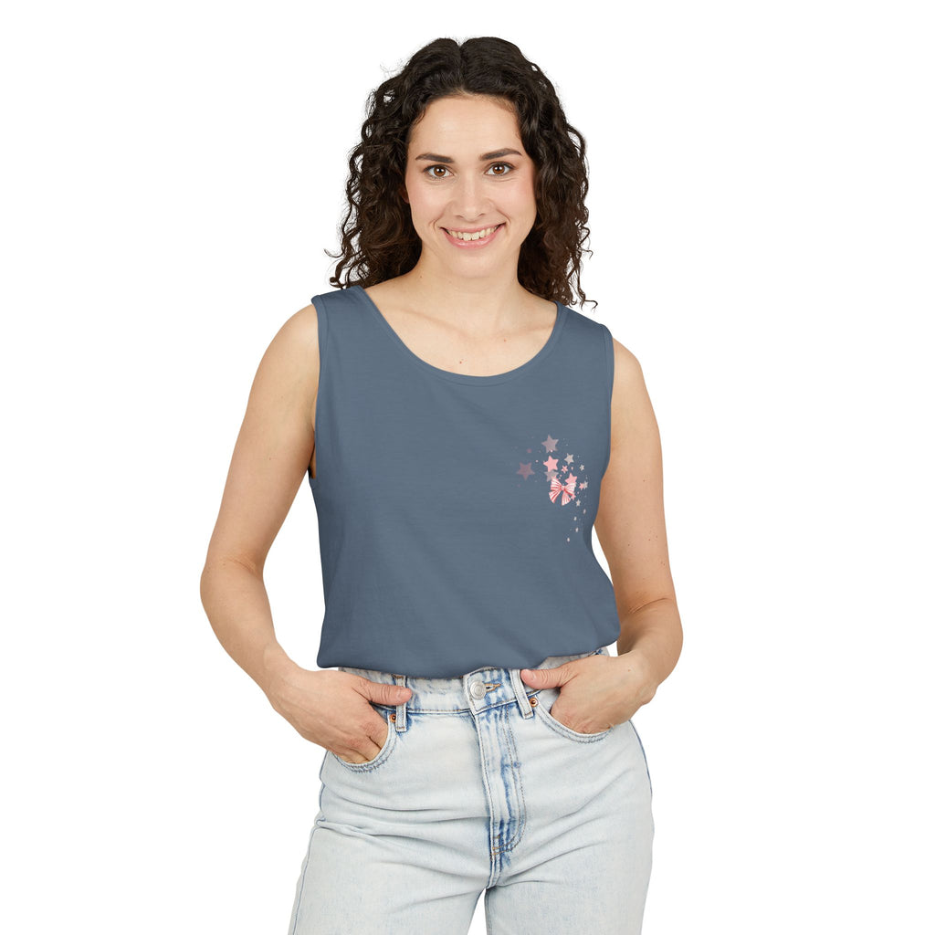Then, Now and Always | Watercolor Flag & Roses Women's Tank Top