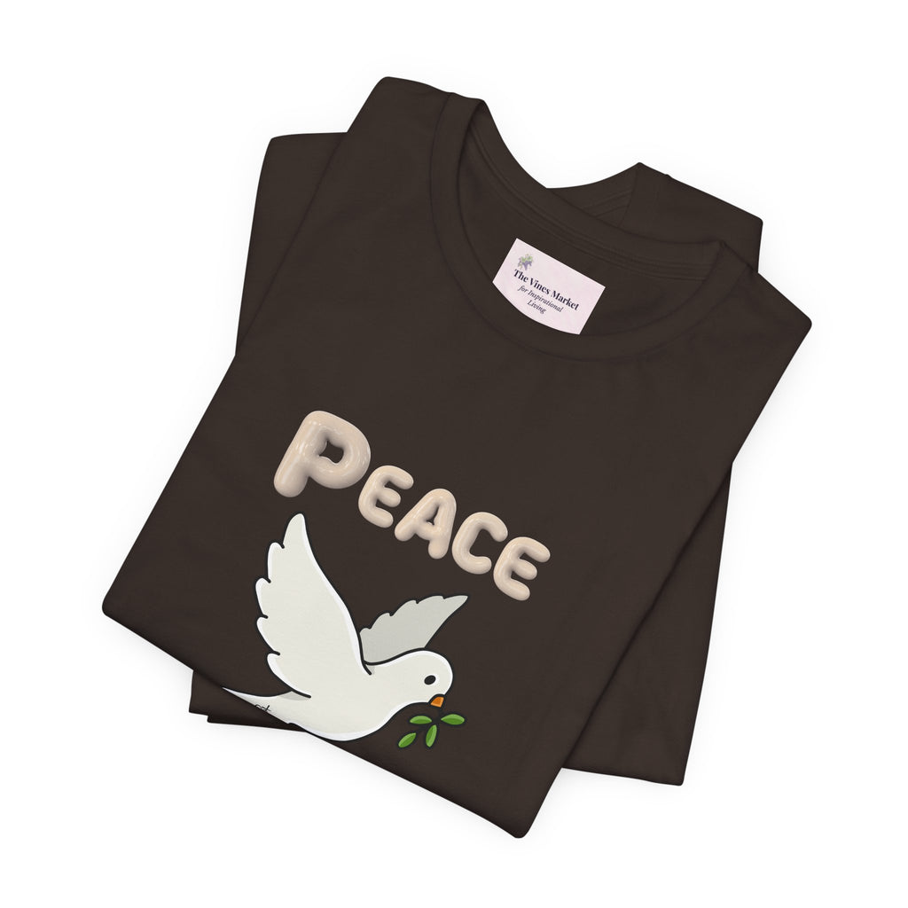Adult Female Relaxed Comfort Tee:  Peace and Love
