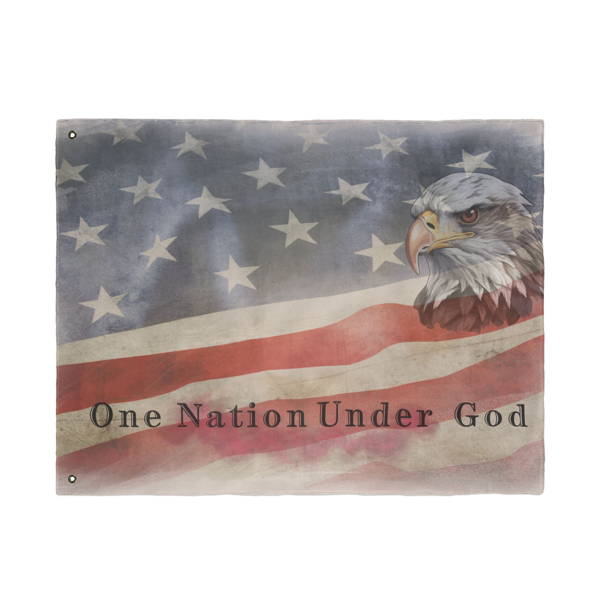 One Nation Under God - Patriotic Eagle Flag