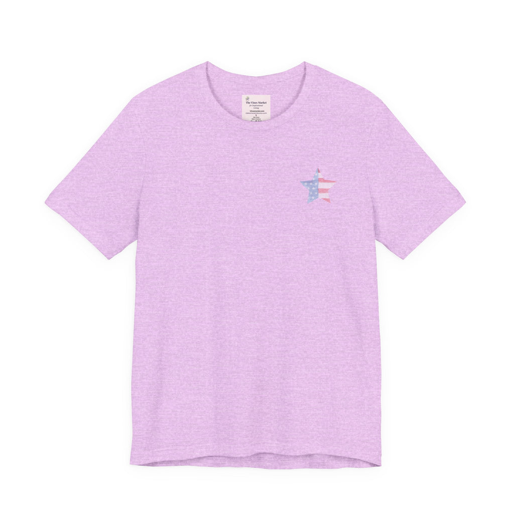 Under God | Soft Watercolor Star & Rose Women's Relaxed Tee