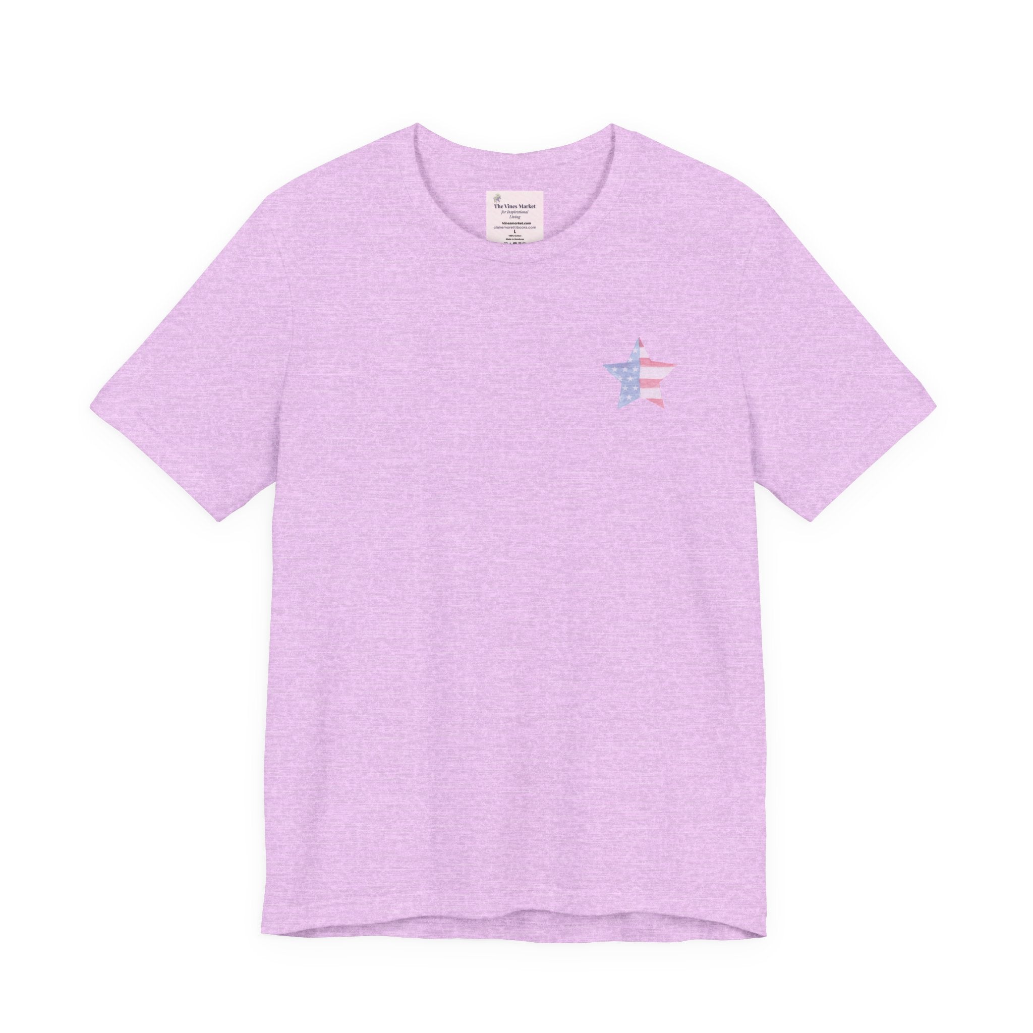 Under God | Soft Watercolor Star & Rose Women's Relaxed Tee