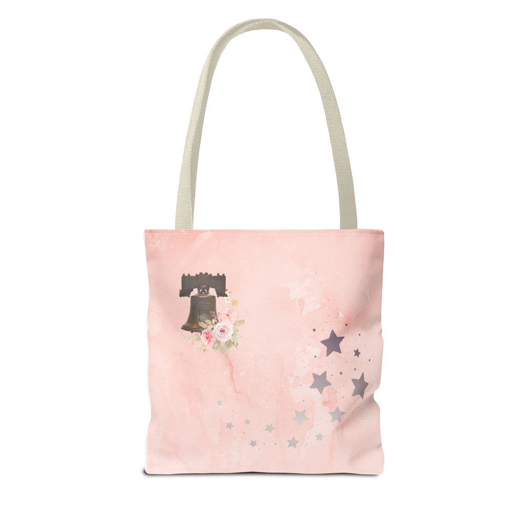 Under God | Watercolor Flag & Roses Tote Bag